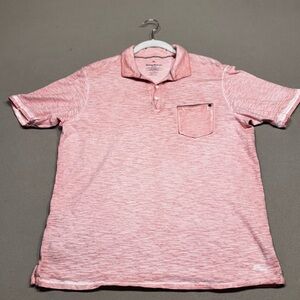 Tommy Bahama Red Polo Shirt Classic Collar Relaxed Fit